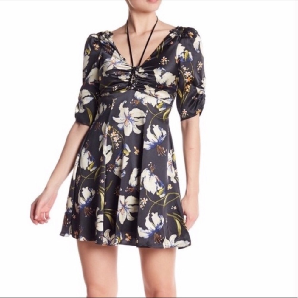 New Cinq a Sept Anders Silk Floral Mini Dress